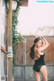 Beautiful Pichana Yoosuk shows off her figure in a black swimsuit (19 photos) P2 No.477604