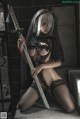 蠢沫沫 Cosplay 2B 黑婚纱 Nier Automata P28 No.106c2c